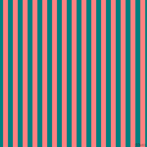 vertical lines stripes, 16 pixel line width, 16 pixel line spacing, Salmon and Teal vertical lines and stripes seamless tileable