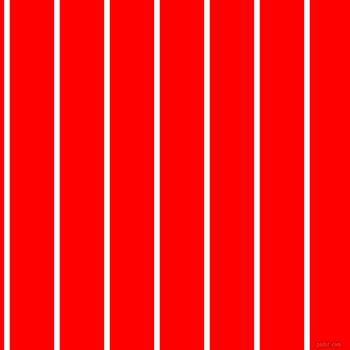 vertical lines stripes, 8 pixel line width, 64 pixel line spacing, White and Red vertical lines and stripes seamless tileable
