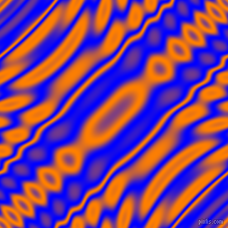 , Blue and Dark Orange wavy plasma ripple seamless tileable