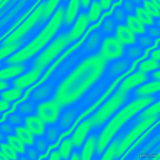 Dodger Blue and Spring Green wavy plasma ripple seamless tileable