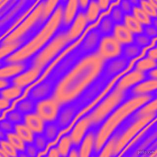 , Electric Indigo and Salmon wavy plasma ripple seamless tileable