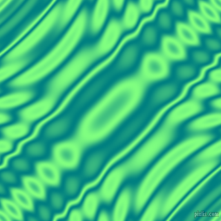 , Teal and Mint Green wavy plasma ripple seamless tileable