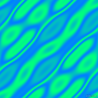 , Dodger Blue and Spring Green wavy plasma seamless tileable