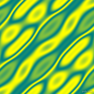 , Teal and Yellow wavy plasma seamless tileable